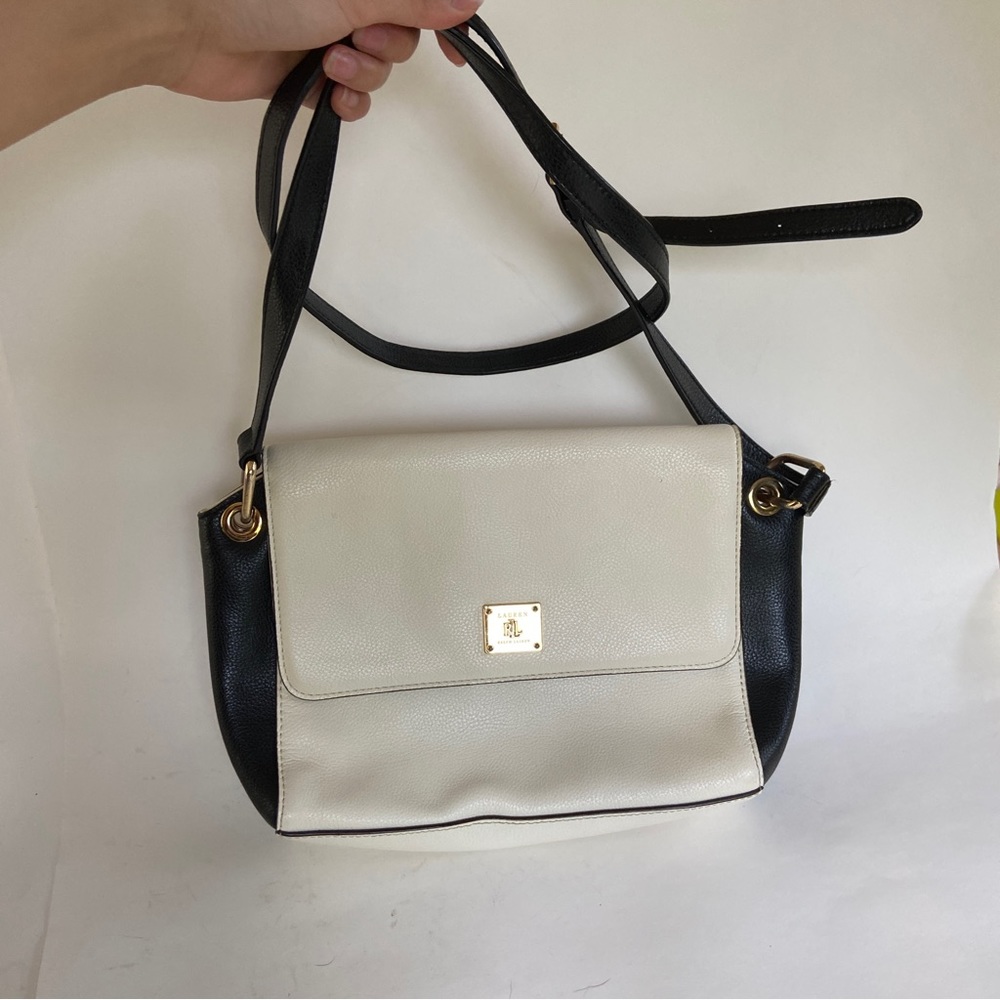 Lauren Ralph Lauren leather color block purse